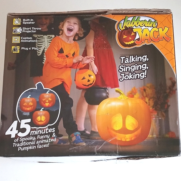 Animated 3D Jabberin Jack Pumpkin 🎃 *Turn Sound On in Video (Plug In) - Picture 10 of 12